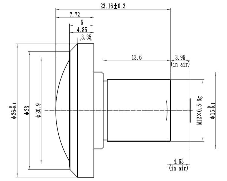 Объектив «рыбий глаз» 1,55 мм F2 12 МП m12