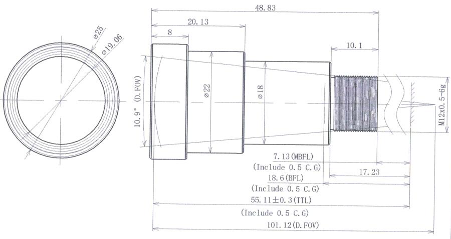 50 мм 8мегапикселей 4k m12 s крепление cctv ИК объективы