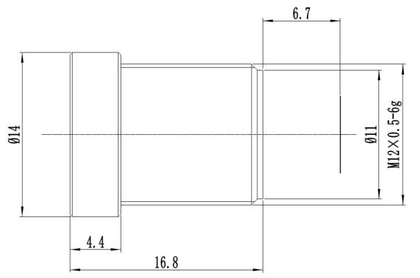 Объектив для видеонаблюдения с креплением 6,0 мм и ИК-коррекцией