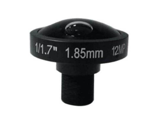 Объектив «рыбий глаз» 1/1.7 дюйма, 1.85mm F2.0, 12mp 4k M12