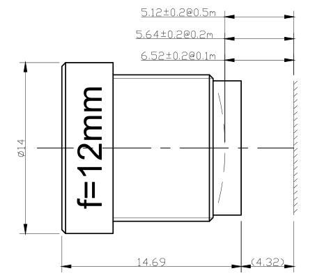12 mm F2.8 F8.0 10-мегапиксельный макрообъектив M12