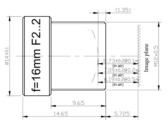 Плата видеонаблюдения 16 мм F2.2 10МП M12 Макрообъектив 4K