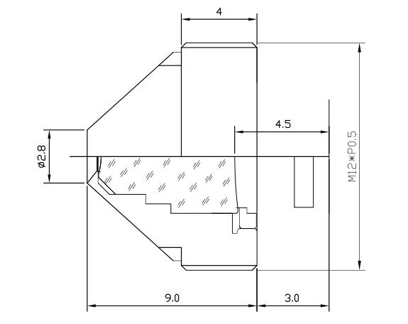 Широкоугольный объектив m12 s с креплением 2,8 мм для панели видеонаблюдения с точечным отверстием