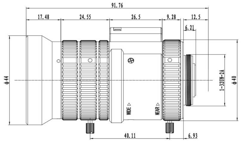 5.0–50 мм F1.4 6МП автодиафрагма csmount переменное фокусное расстояние зум-объективы для систем видеонаблюдения