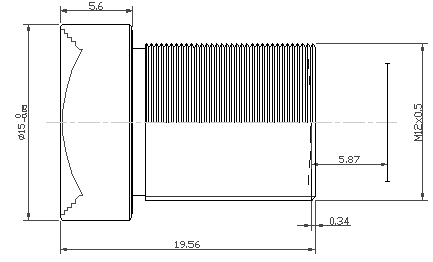 Макрообъектив M12 с низким уровнем искажений 5,5мм F1,6