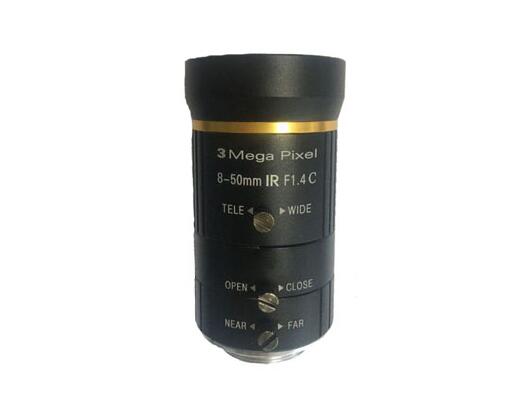 8-50mm Формат изображения 1/2,5 F1.4, ручная диафрагма C с креплением для видеонаблюдения, варифокальный зум-объектив