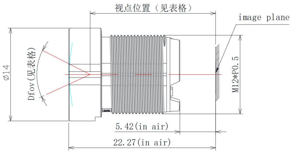 F1.6 EFL 3.8мм 8Мп 4K m12 * 0.5мм с фиксированным креплением для платы видеонаблюдения