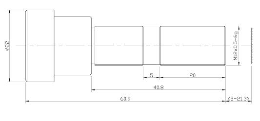 Объектив для видеонаблюдения F4 f=50 мм M12