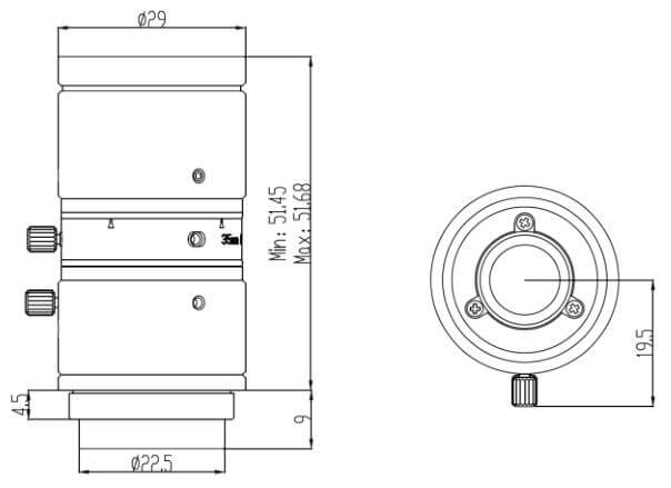 Объективы для камер видеонаблюдения 10MP 4K C с креплением 1/1.8 дюйма cmount fa