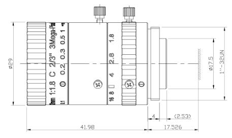 ручная диафрагма 3 МП c байонетом 12 мм объектив