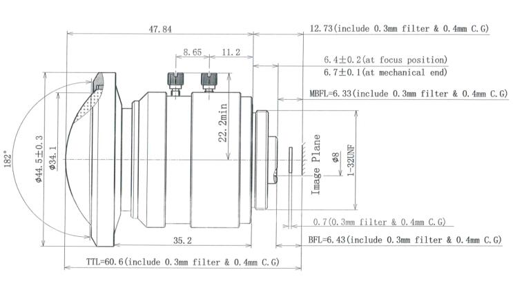 Объектив «рыбий глаз» CS C с креплением 1/2, линзы «рыбий глаз» 1,4 мм с ручной диафрагмой F1.4